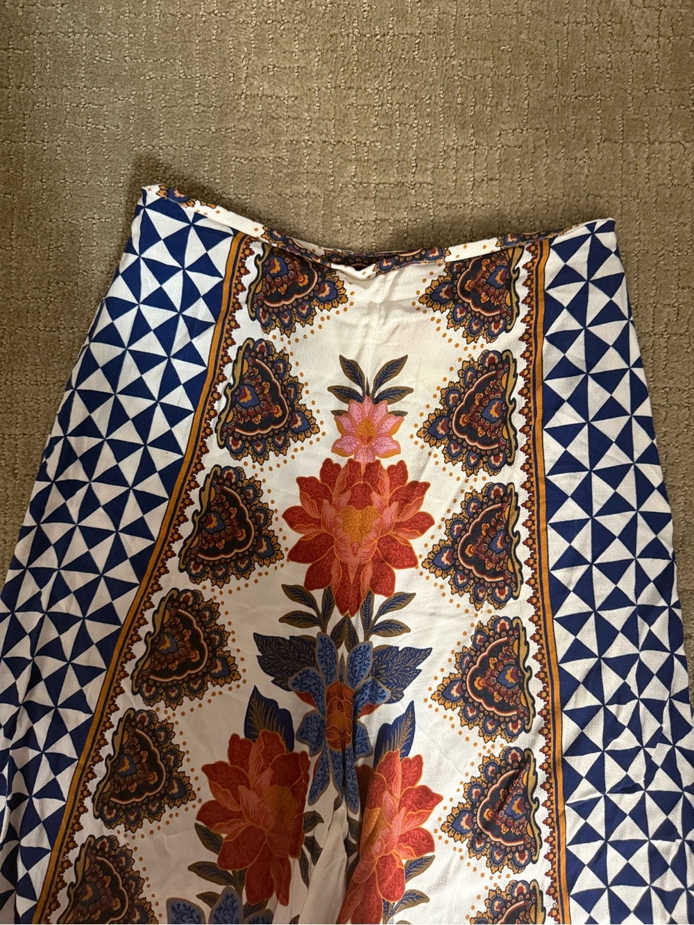 Farm Rio x Anthropologie Printed Wide-Leg Pants | Size XS - Picture 7 of 10